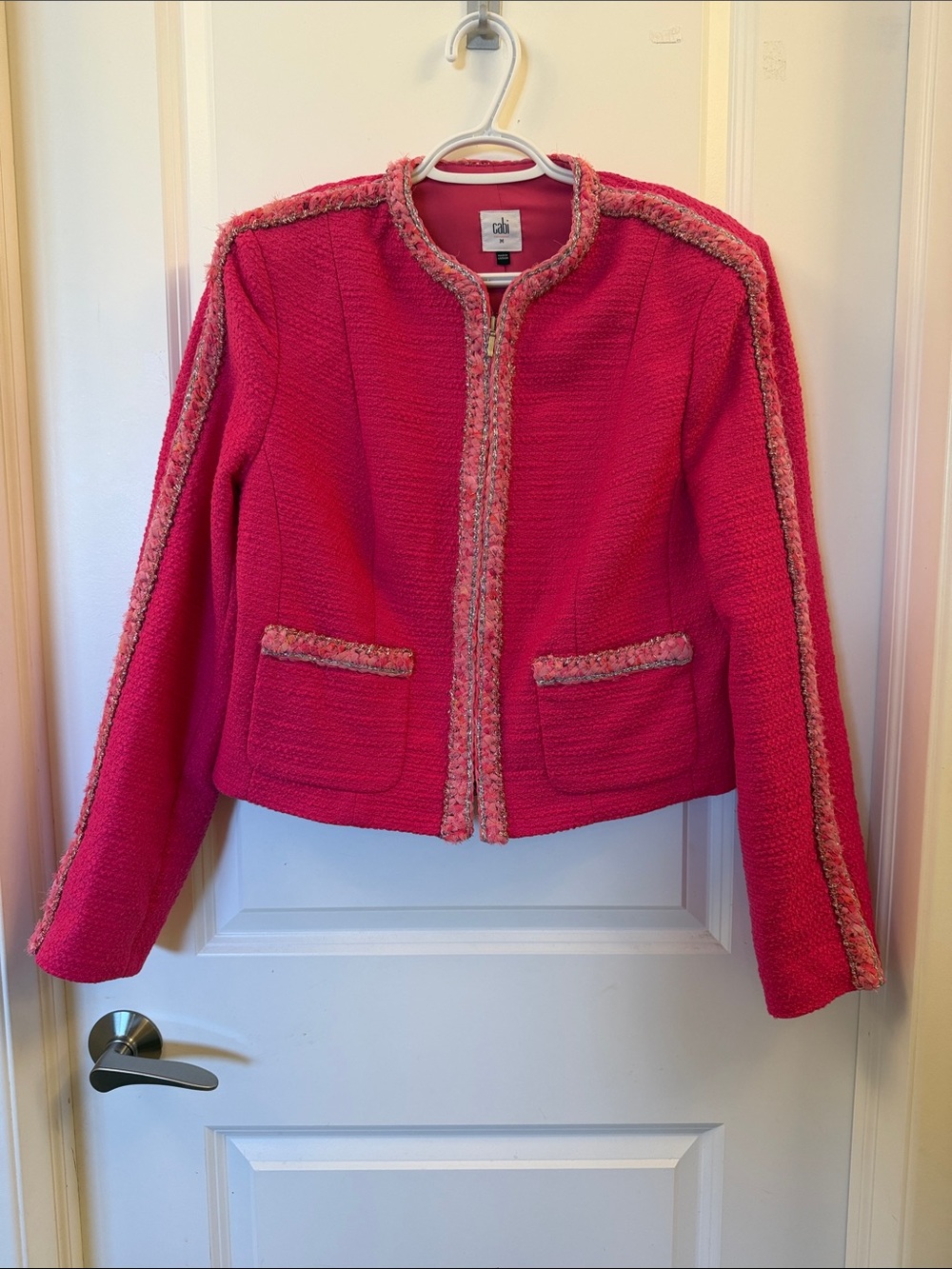 CAbi Ballroom Jacket with Contrast Trim